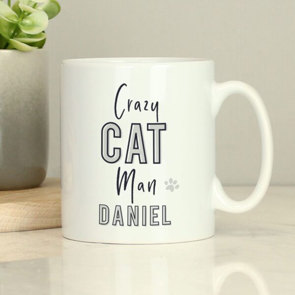 Personalised Crazy Cat Man Mug 9 Personalised Crazy Cat Man Mug