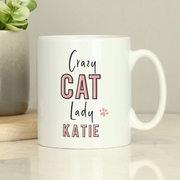 Personalised Crazy Cat Lady Mug 8 Personalised Crazy Cat Lady Mug