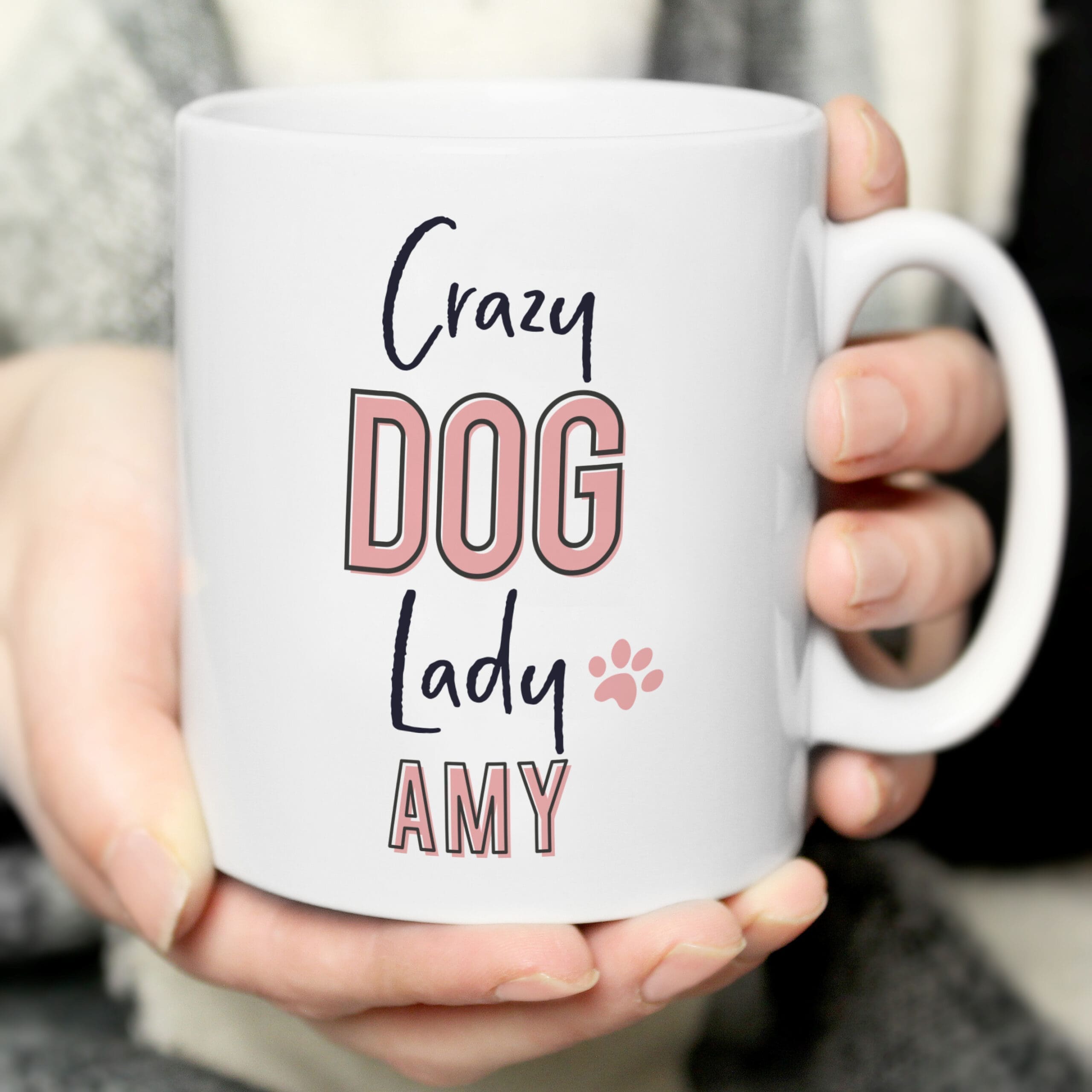 Personalised Crazy Dog Lady Mug 3 Personalised Crazy Dog Lady Mug