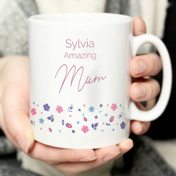 Personalised Amazing Floral Mug 9 Personalised Amazing Floral Mug