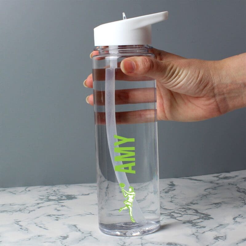 Personalised Sports Name Only Water Bottle
