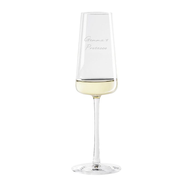 Personalised Free Text Power Champagne Flute
