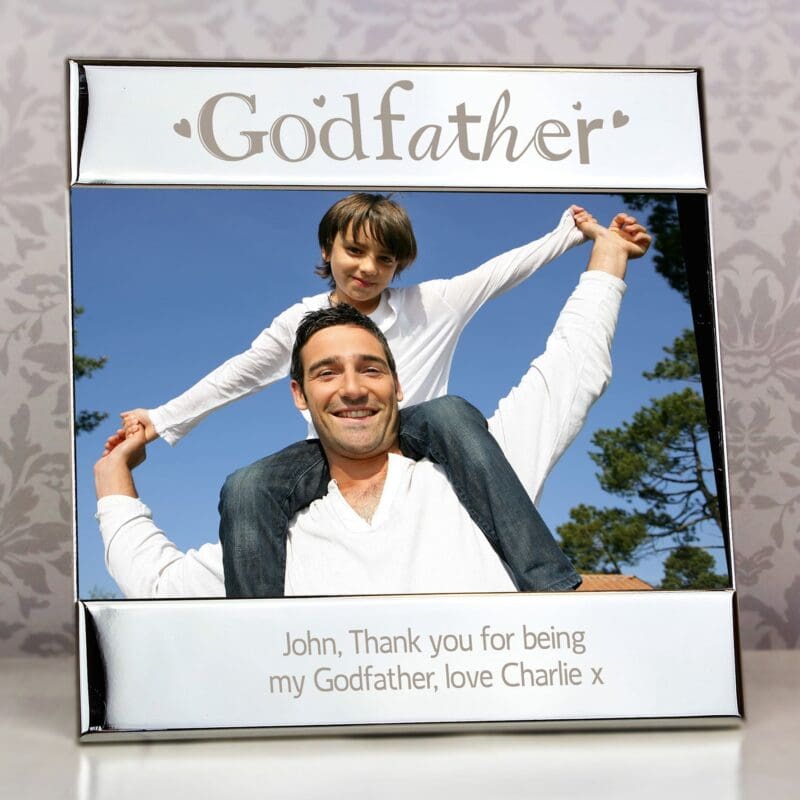Personalised Silver Godfather 6x4 Photo Frame