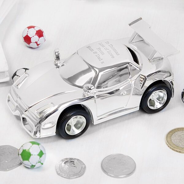 Personalised Racing Car Money Box 12 Personalised Racing Car Money Box