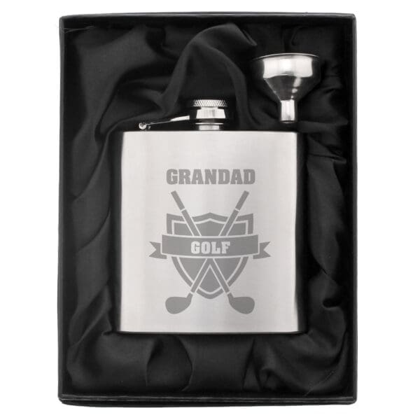 Personalised Golf Hip Flask