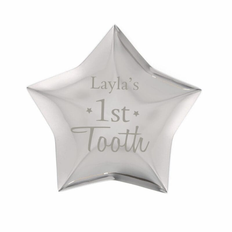 Personalised 1st Tooth Star Trinket Box