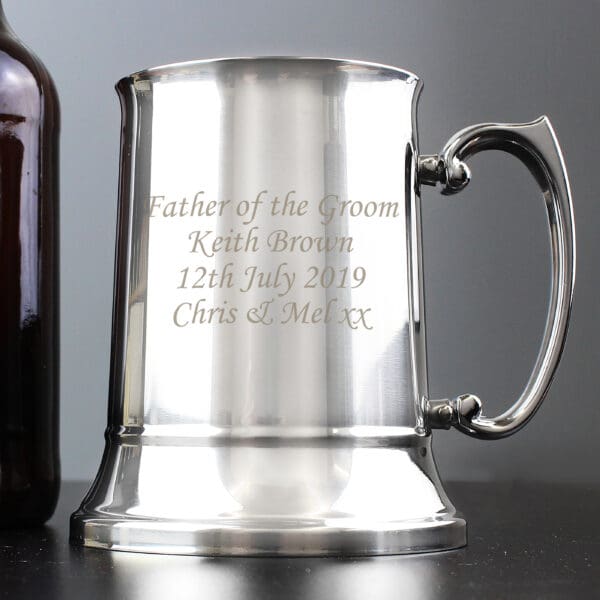 Personalised Stainless Steel Tankard 14 Personalised Stainless Steel Tankard