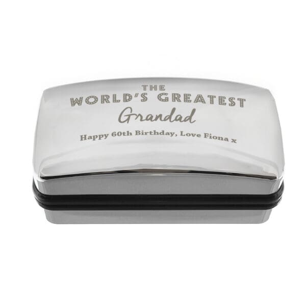 Personalised 'The World's Greatest' Cufflink Box