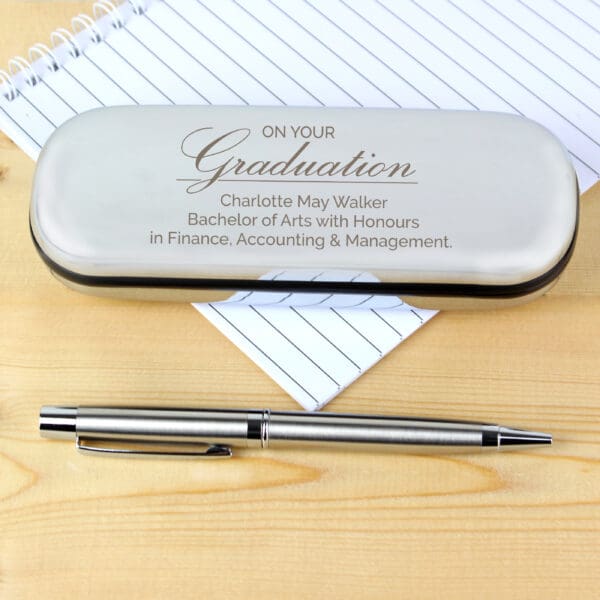 Personalised Graduation Pen and Box Set 14 Personalised Graduation Pen and Box Set