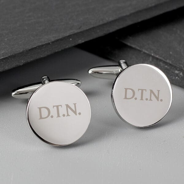 Personalised Round Cufflinks 14 Personalised Round Cufflinks