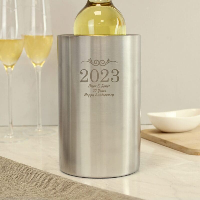 Personalised Number Frame Wine Cooler