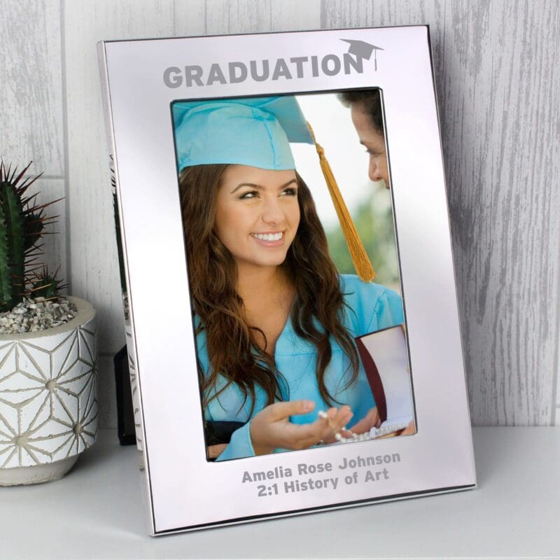 Personalised Graduation Silver 4x6 Photo Frame