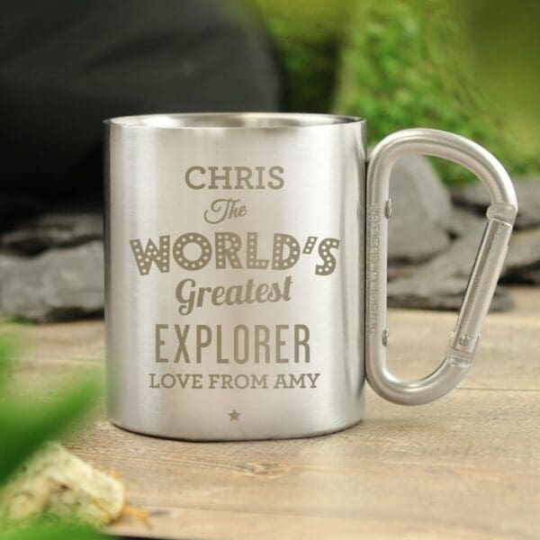 Personalised 'The World's Greatest' Stainless Steel Mug