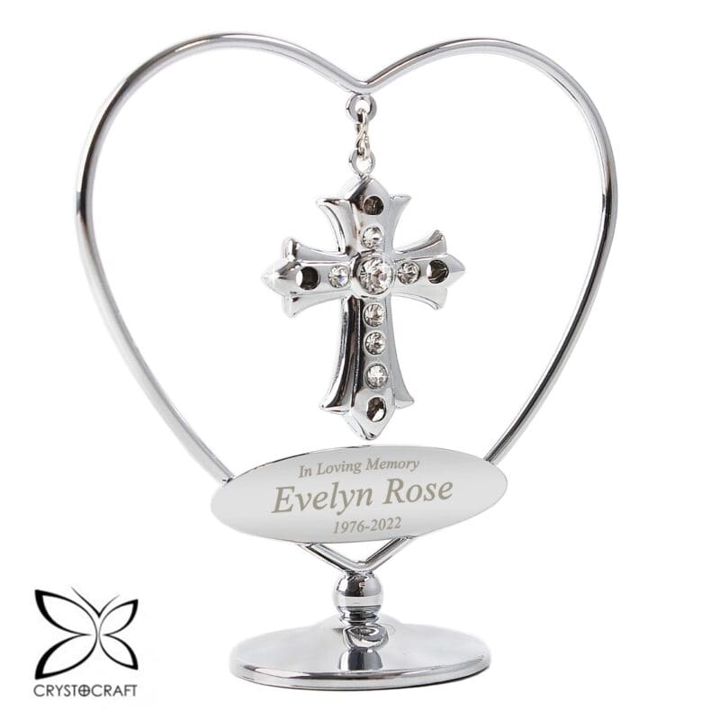 Personalised In Loving Memory Crystocraft Cross