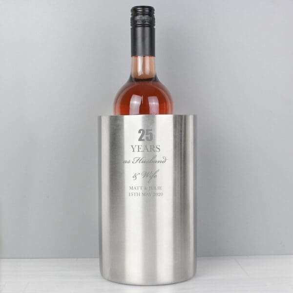 Personalised Anniversary Wine Cooler 2 Personalised Anniversary Wine Cooler