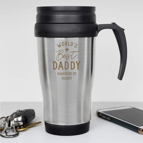 Personalised 'Worlds Best' Travel Mug 1 Personalised 'Worlds Best' Travel Mug