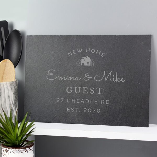 Personalised New Home Slate 8 Personalised New Home Slate