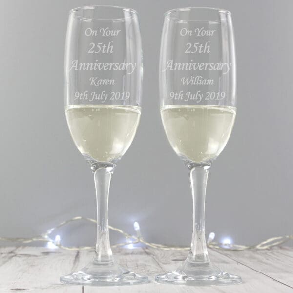 Personalised Celebration Pair of Flutes 11 Personalised Celebration Pair of Flutes