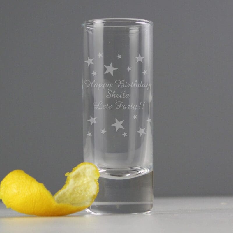 Personalised Starry Shot Glass