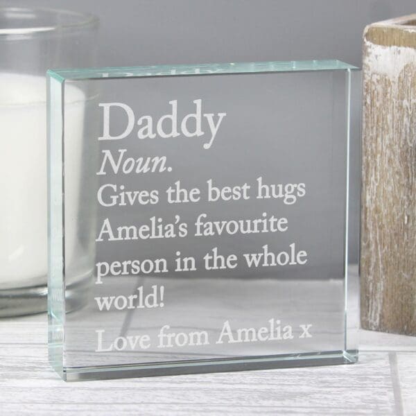 Personalised Dictionary Definition Crystal Token 9 Personalised Dictionary Definition Crystal Token