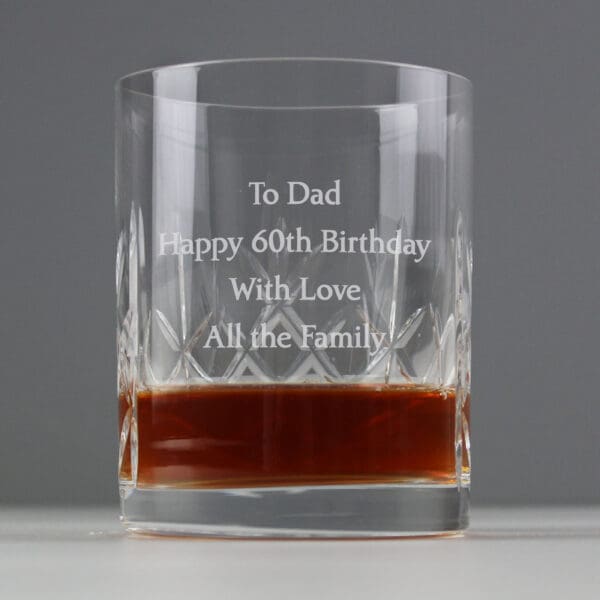 Personalised Cut Crystal Tumbler 13 Personalised Cut Crystal Tumbler