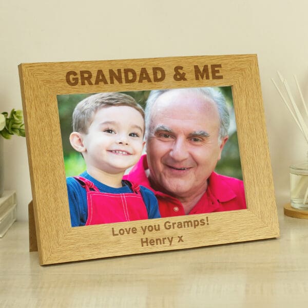 Personalised 5x7 Grandad & Me Photo Frame