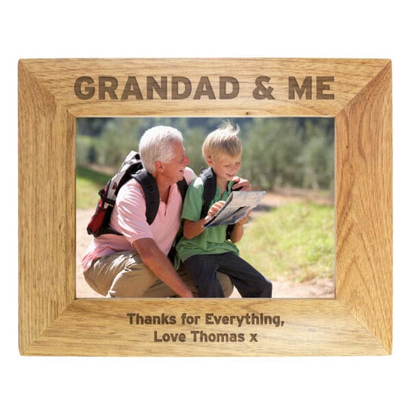 Personalised 5x7 Grandad & Me Photo Frame