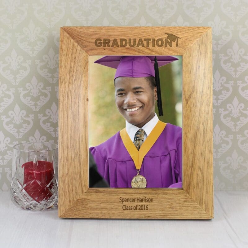 Personalised Graduation 5x7 Wooden Photo Frame
