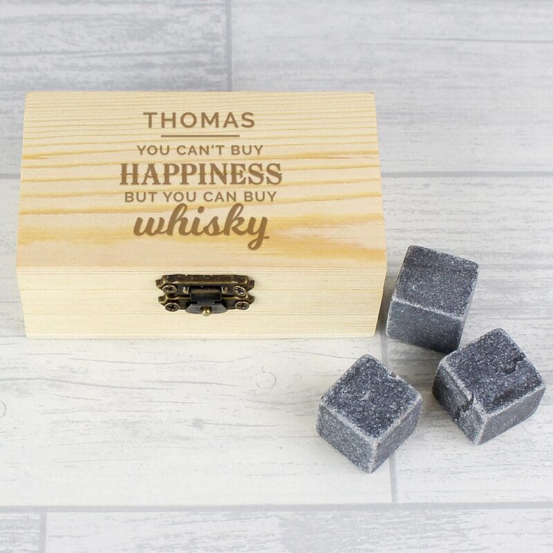 Personalised Happiness Whisky Stones