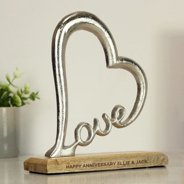 Celebrate Love with Our Personalised Heart Ornaments 5 Personalised Love Heart Ornament