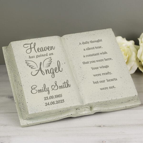 Personalised Angel Memorial Book