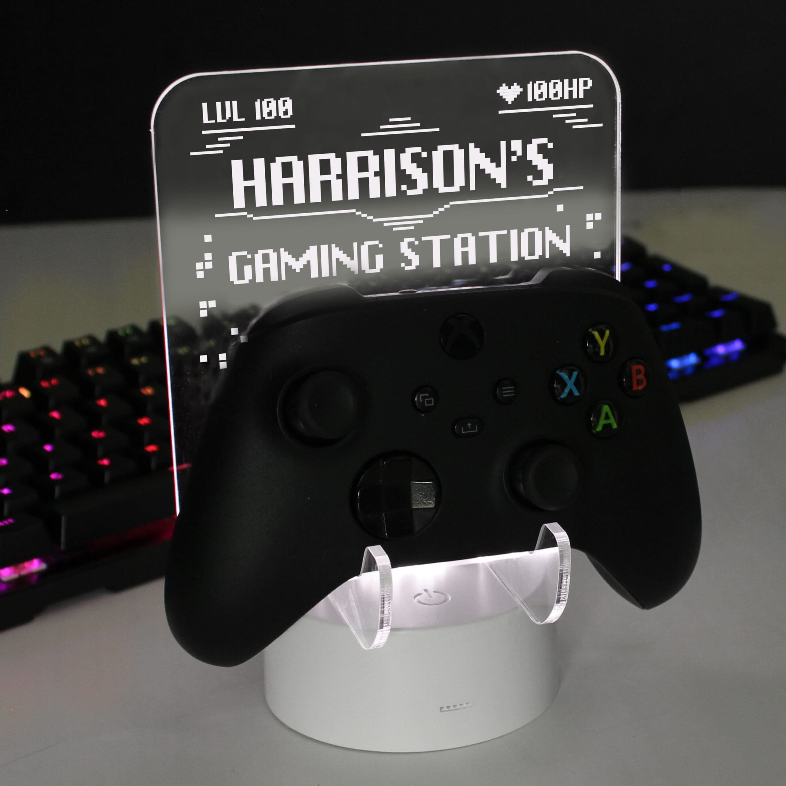 Personalised Gaming Controller Holder LED Colour Changing Light 7 Personalised Gaming Controller Holder LED Colour Changing Light