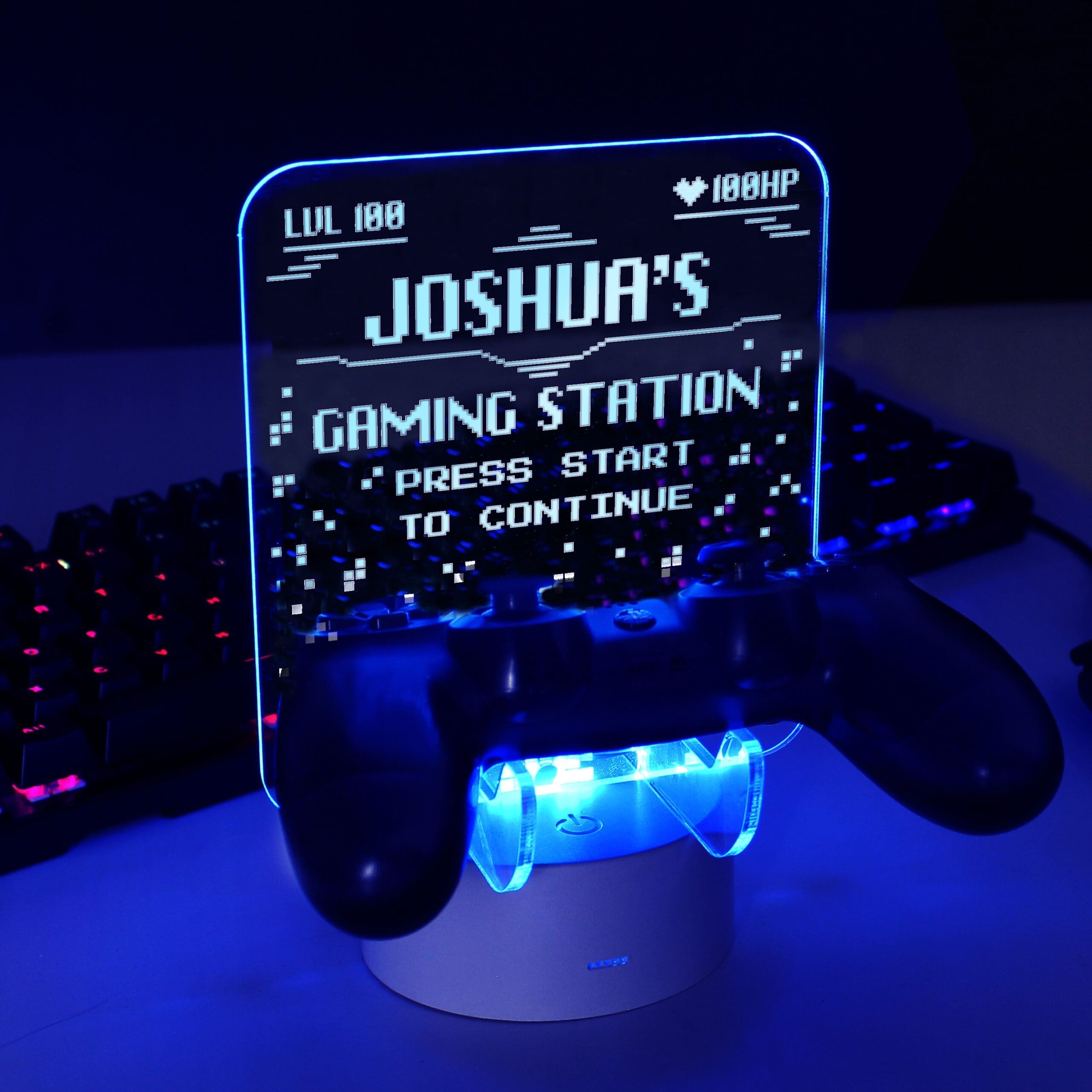Personalised Gaming Controller Holder LED Colour Changing Light 9 Personalised Gaming Controller Holder LED Colour Changing Light
