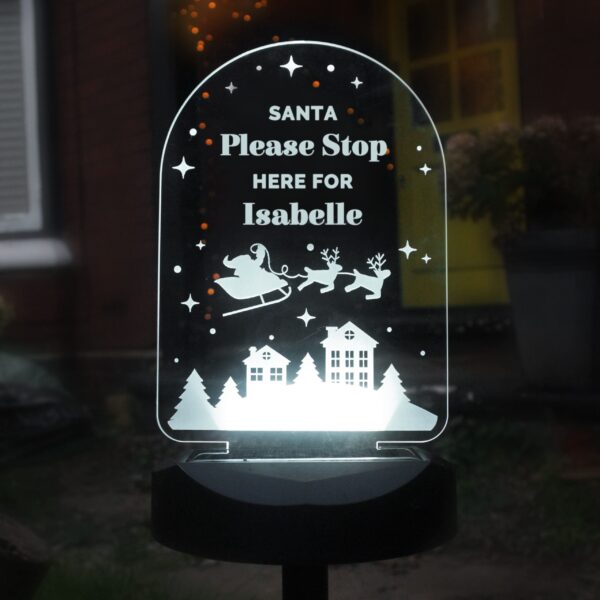 Personalised Christmas Outdoor Solar Light 7 Personalised Christmas Outdoor Solar Light