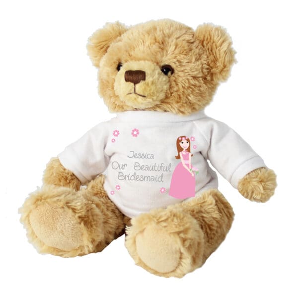 Personalised Fabulous Bridesmaid Teddy Bear