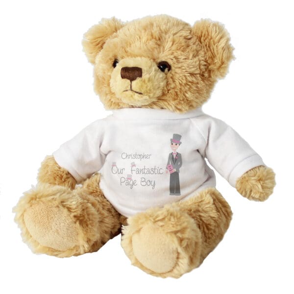 Personalised Fabulous Page Boy Teddy Bear