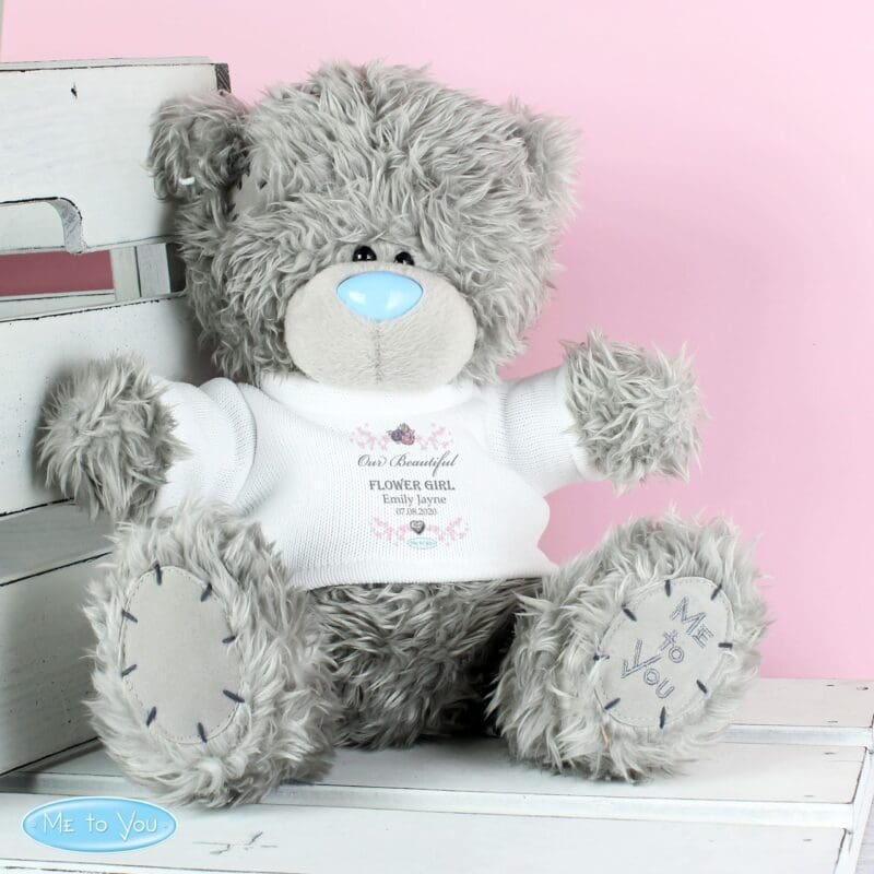 Personalised Me To You Bear for Bridesmaid and Flowergirl