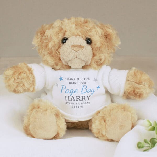 Personalised Boys Free Text Teddy Bear 25 Personalised Boys Free Text Teddy Bear
