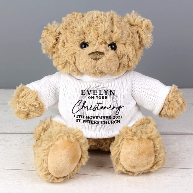 What to Buy for a Christening: Classic and Modern Gift Ideas 7 Personalised 'Truly Blessed' Teddy Bear