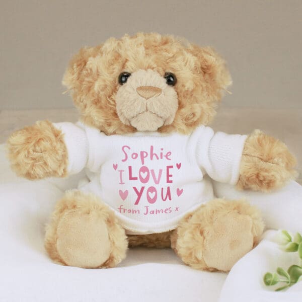 Personalised I Love You Teddy Bear 14 Personalised I Love You Teddy Bear
