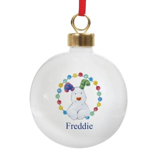Personalised The Snowdog Bauble
