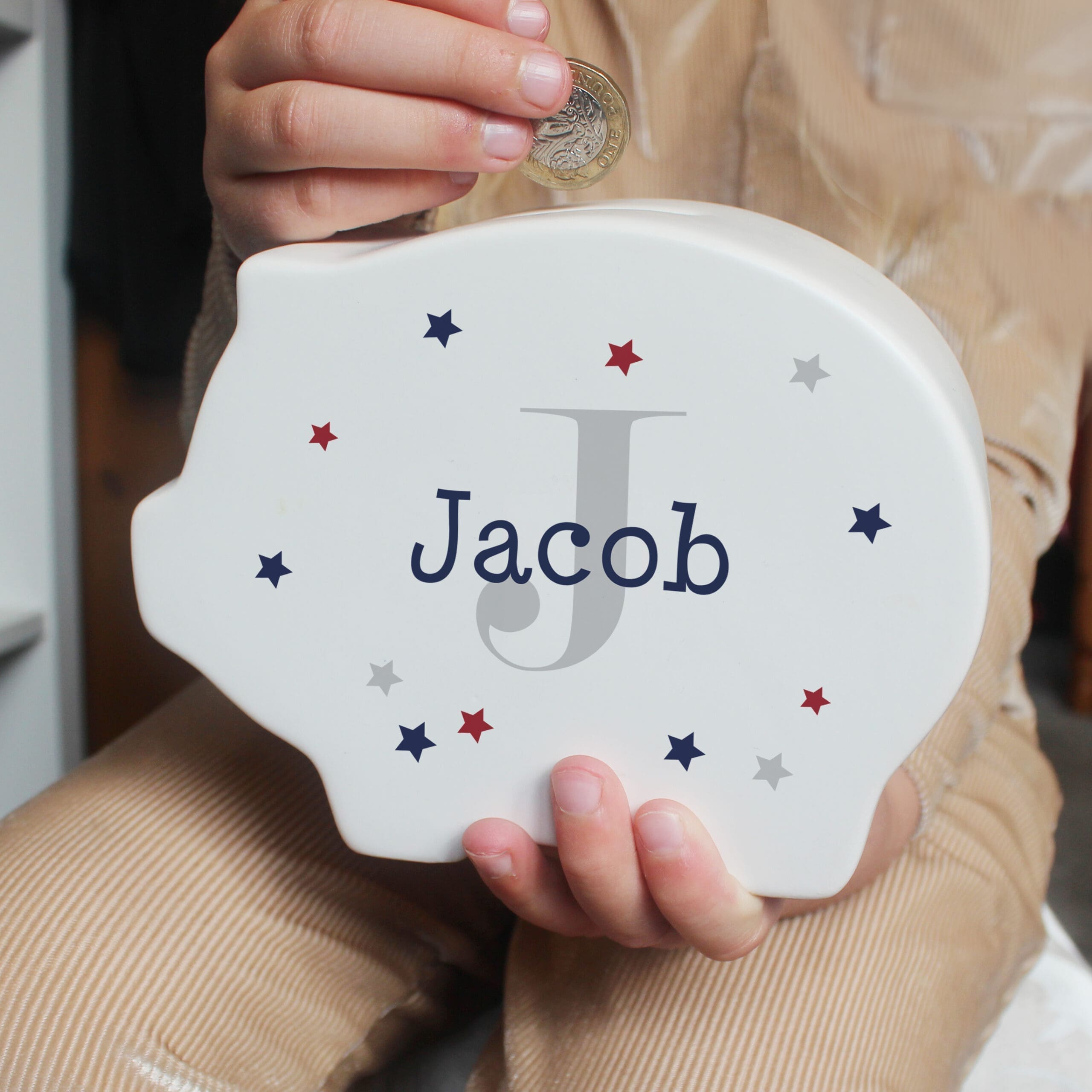 Personalised Name Initial Piggy Bank