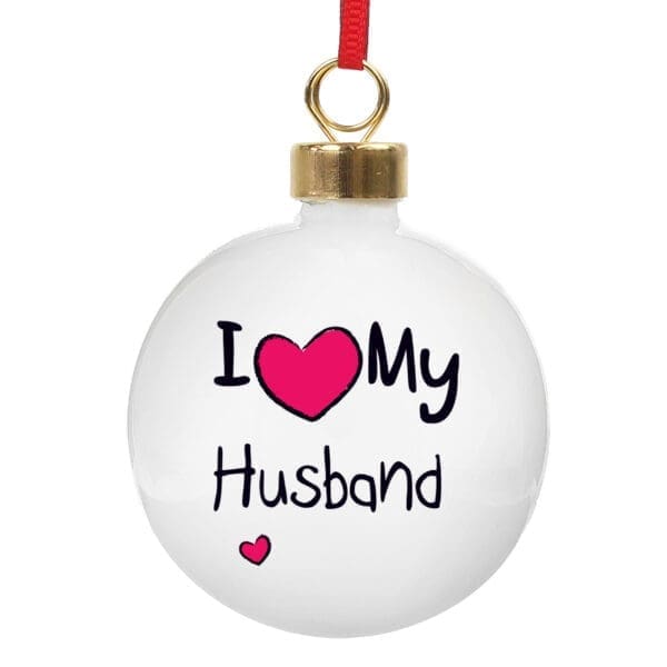 Personalised I Heart Bauble