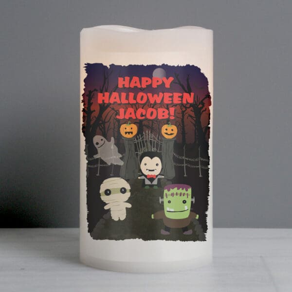 Personalised Halloween LED Candle 1 Personalised Halloween LED Candle