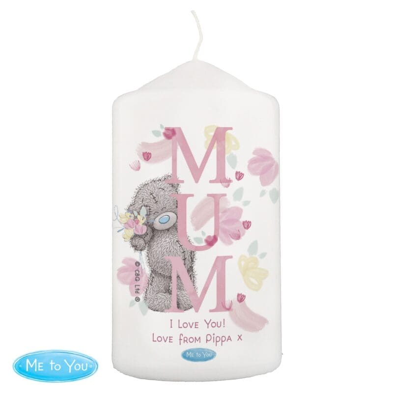 Personalised Me to You MUM Pillar Candle