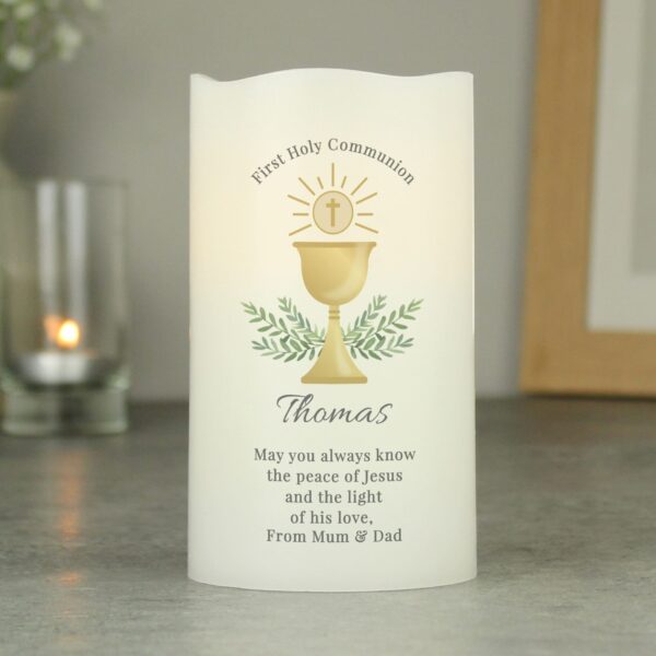 Personalised First Holy Communion LED Candle 18 Personalised First Holy Communion LED Candle