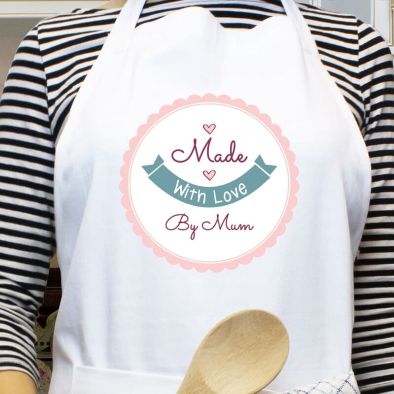 Personalised Made with Love Apron