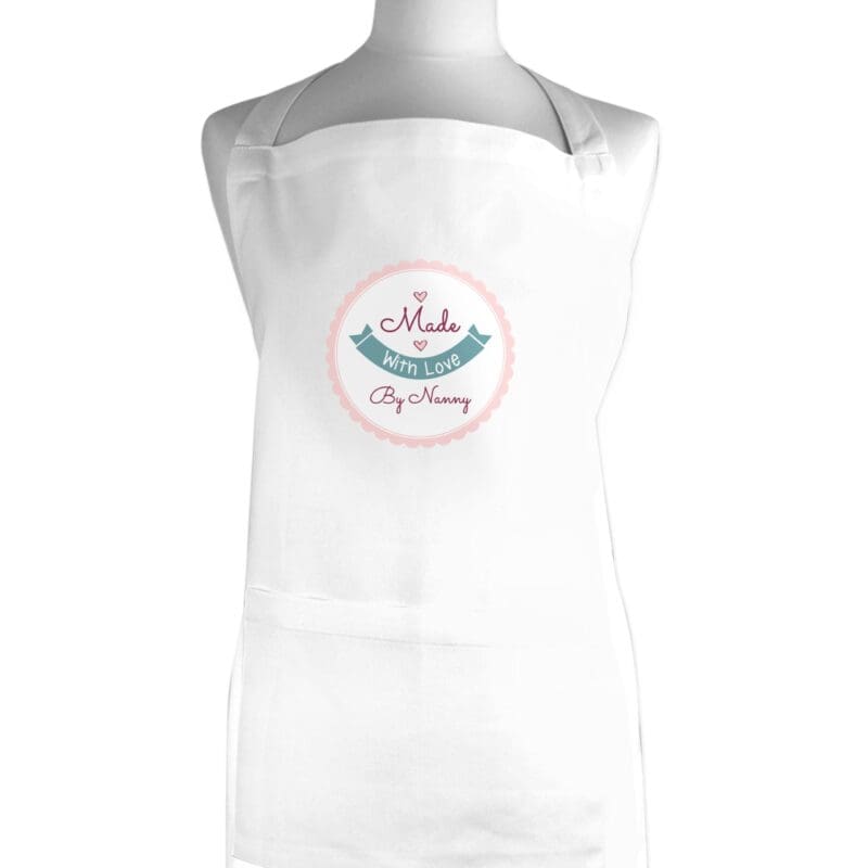 Personalised Made with Love Apron