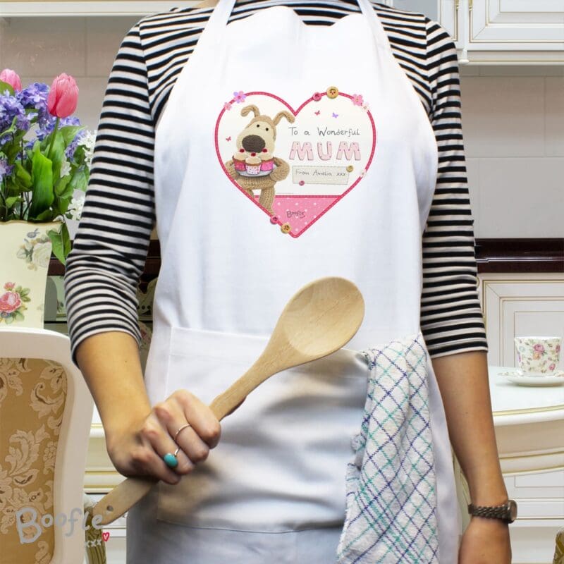 Personalised Boofle Flowers Apron
