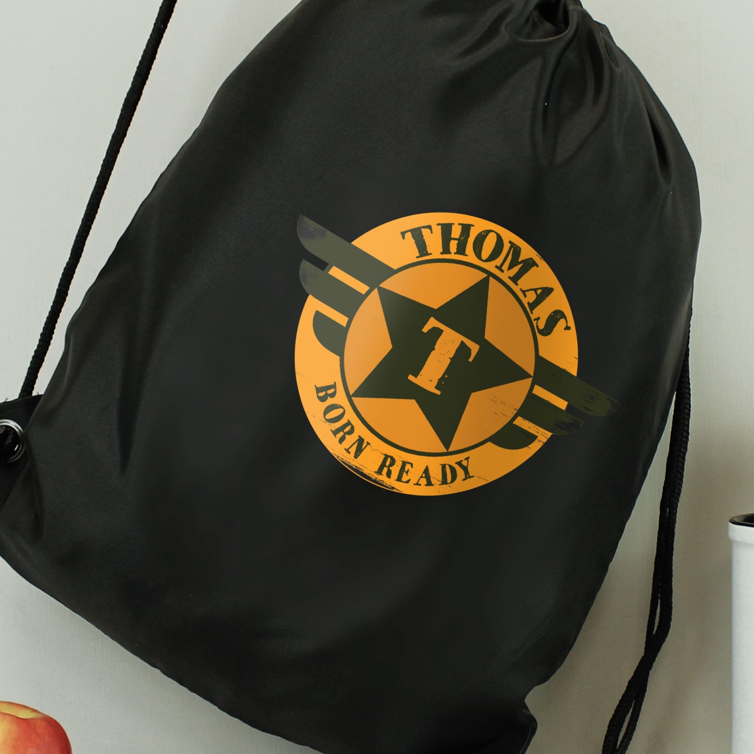Personalised Badge Black Kit Bag ForYou.ie